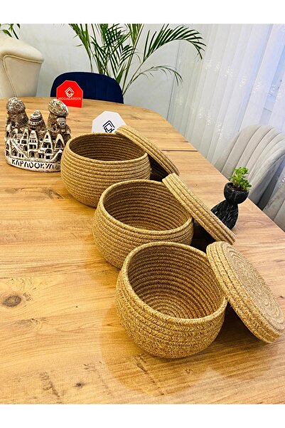 my doğa store Set practic de 3 coșuri cu capac