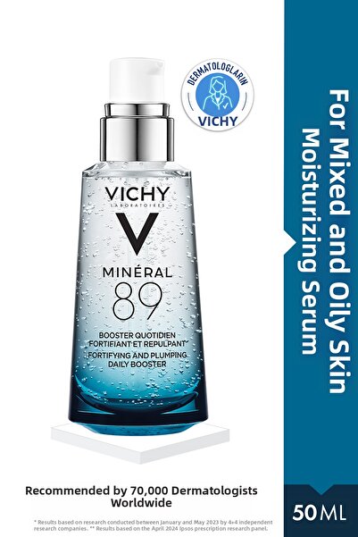 Vichy Mineral 89 Укрепващ и изглаждащ дневен хидратиращ серум 50 мл