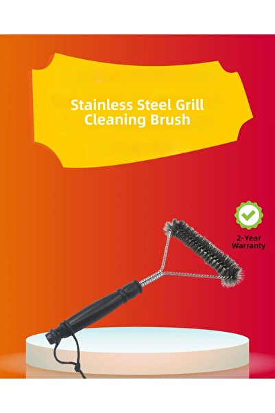 Fırsatkolik Barbecue Grill Cleaning Brush with Rust-Proof Steel Wire