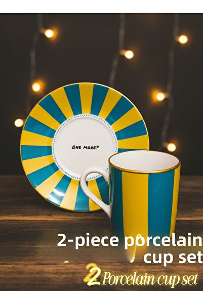 SAMSA Vigor Collection Colorful Luxury Porcelain Turkish Coffee Cup Set