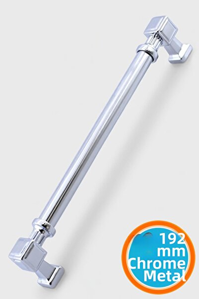 NZB مقابض خزانة المطبخ والأثاث، مقابض خزانة مقاس 19.2 سم، مقبض معدني بلون فضي...