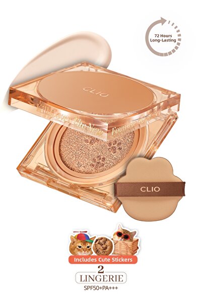 CLIO Kill Cover the New Founwear Cushion + Refill Spf50+ Pa+++ (2 Lingerie/Ko...