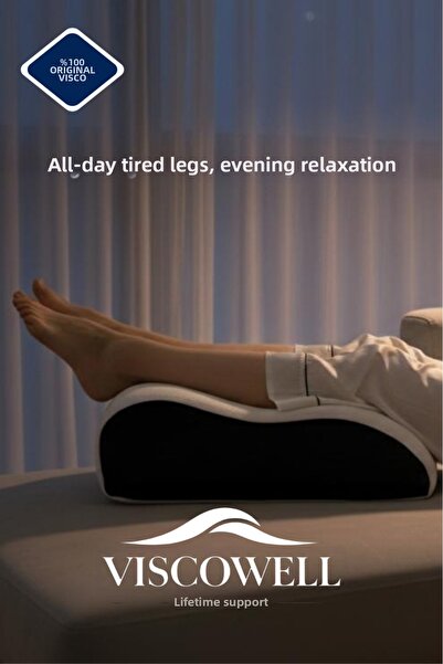 ViscoWell وسادة فيسكو لتقويم العظام ودعم القدمين والأرجل وتعزيز الدورة الدموية