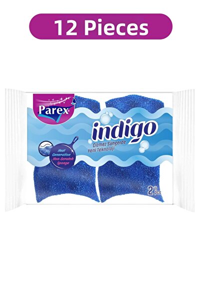 Parex إسفنجة إنديجو، عبوة من اثني عشر قطعة