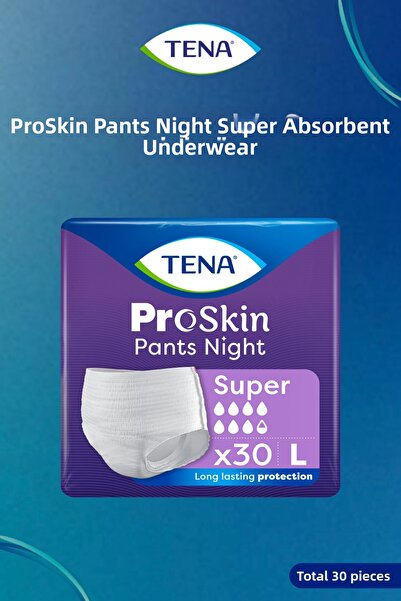 TENA سراويل بروسكين الليلية فائقة الامتصاص لليلة خاصة 7.5 قطرة مقاس L - عبوة ...