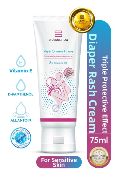 BioBellinda كريم الوقاية من الطفح الجلدي للأطفال بتأثير وقائي ثلاثي 75 مل