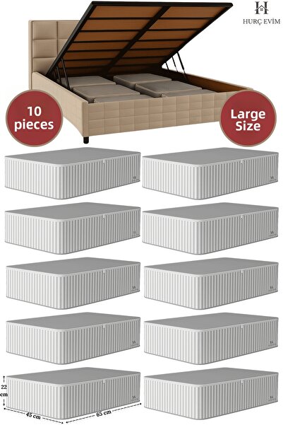 Evida 10 bucăți de husă organizator pentru pat și canapea extensibilă, antrac...