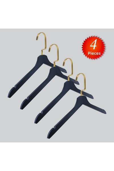 NYN Wooden Gold Llama Hangers (Blouse, Dress, T-Shirt) Hangers 4 Pieces