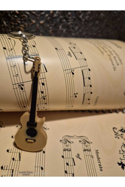 müzikveherşey Acoustic Guitar Keychain
