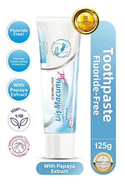 BİLGE MAĞAZACILIK معجون أسنان طبيعي خالٍ من الفلورايد بخلاصة البابونج 125 جرام