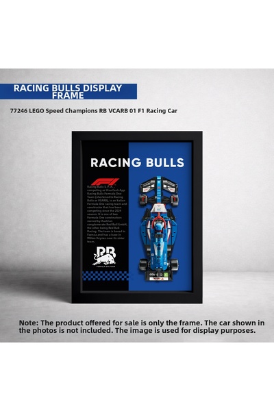 HOMEPACK Racing Bulls F1 Lego Exhibition Frame, Exhibition Board Speed Champi...
