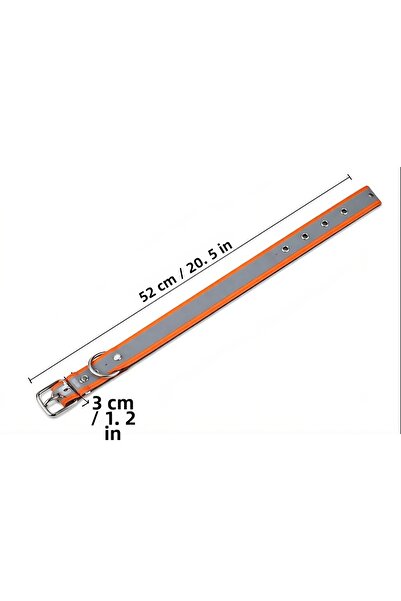 NORDVIA E-COMMERCE Reflective Adjustable Dog Collar