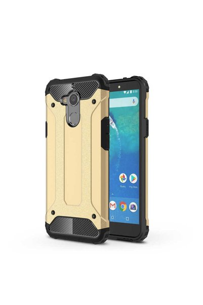 noktaks General Mobile Gm 8 Compatible - Case Double Layer Protective Crash M...