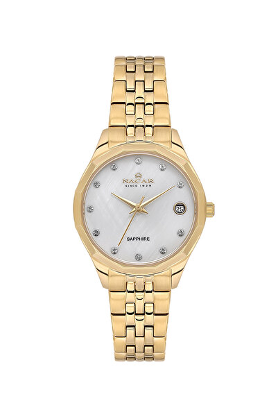 Nacar Sapphire Glass Gold Women's Wristwatch Nc34-39B715-Dsms