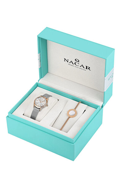 Nacar GÜMÜŞ KADIN KOL SAATİ NC34-392020K-ESM-SET