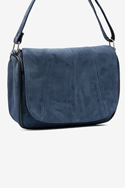 fubileather Geantă de umăr din piele de căprioară autentică