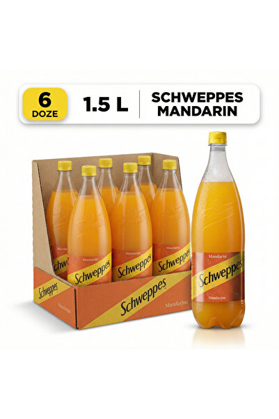 Schweppes Schweppe's MANDARIN, 1.5LT x 6 PIECES, PET