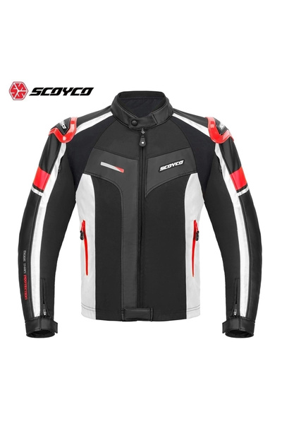 Scoyco JK152 4 MEVSİM MONT DERİ KIRMIZI