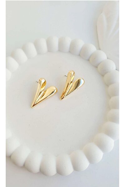 Mimoza Accessories Vip Women's Gold Heart Earrings