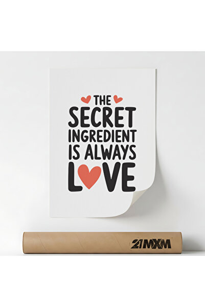 21mxm Poster 'Secret Ingredient' Pe Panza Mata – Design Minimalist, Fara Rama