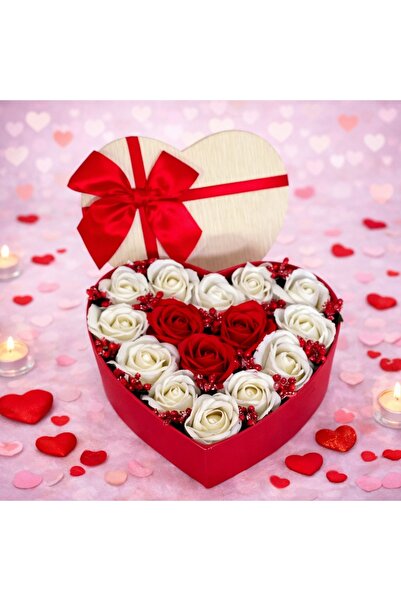 velve Aranjament floral Intimissimo, 15 trandafiri de sapun, stamine artizana...