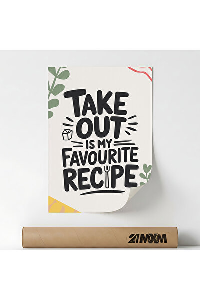 21mxm Poster 'Take Out' Pe Panza Mata – Design Minimalist, Fara Rama