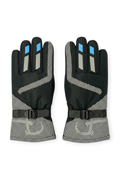 Mustran Furry Children's Windproof Winter Gloves Thermal for Ages 7-10