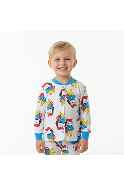 MİLAYS LİFE HOME COLLECTİON SET DE PIJAMĂ COLORATĂ 100% BUMBAC CU IMPRIMARE P...