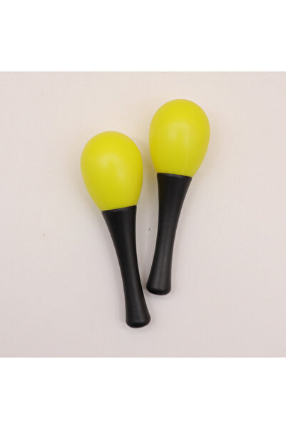 Choice مجموعة ماراكا صفراء مكونة من قطعتين، آلات إيقاعية أورف، خشخيشات - حفلة...