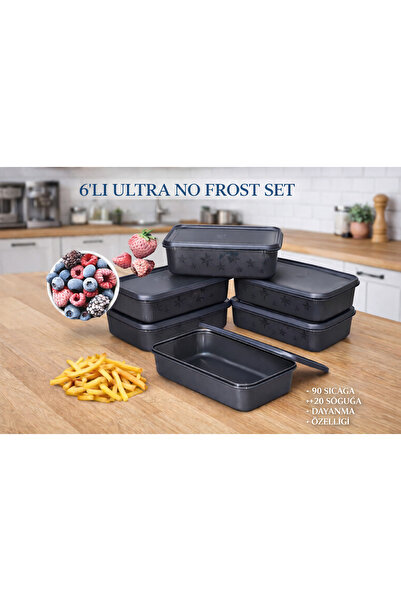 Turnberry حاوية تخزين ديب فريزر وفريزر ألترا نو فروست مكونة من 6 قطع - أنثراس...