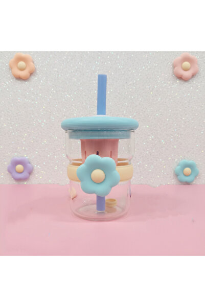 humazeyy 500 ml cam pipetli filtreli detoks kupası/ kapaklı bardak