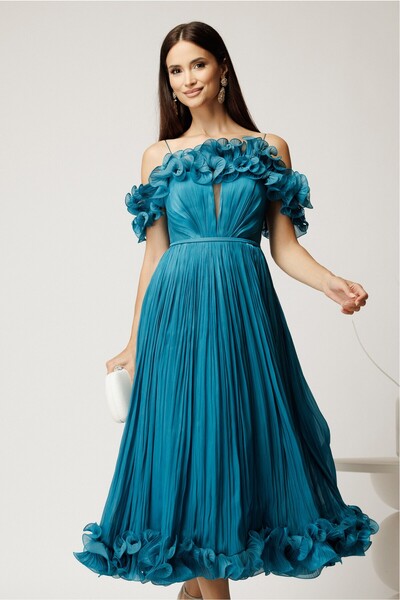 ARSİ Rochie Amelisse turcoaz