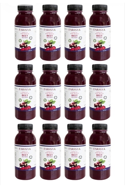 FARİSYA Pancar Kvass Fermente Kırmızı Pancar 250ml (12 adet)