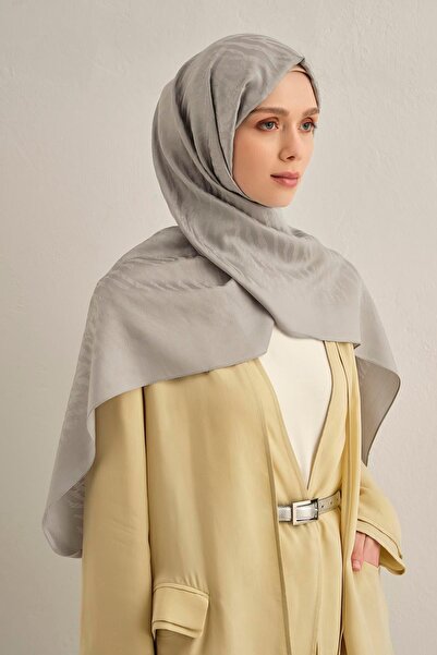 Armine شال بامورا - منقوشة بنقشة الحمار الوحشي 1 - رمادي 20