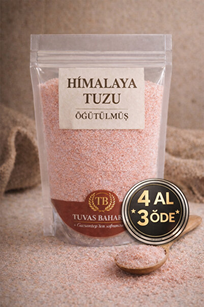 TUVAS BAHARAT Himalaya Tuzu Öğütülmüş 500gr 100% Doğal | Katkısız, Saf