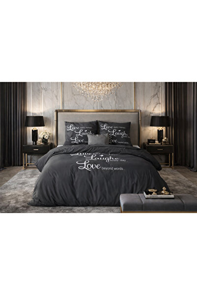 Sleeptime Bed linen, Essentials Live Laugh and Love, for 2 people, Microfiber...