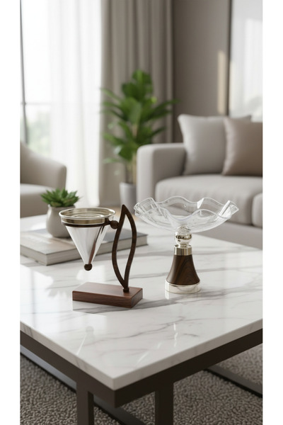 Generic Luxury dessert serving stand with an elegant incense burner in a mode...