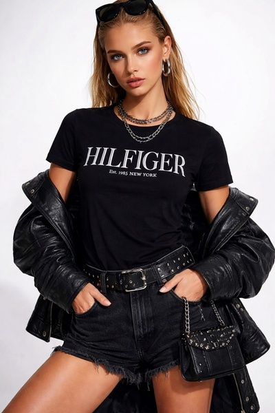 Tommy Hilfiger Women's Logo Printed Cotton T-Shirt