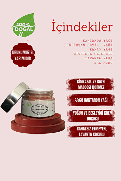 MERTEMİN Kantaron Yağlı Krem 30 Cc Onarıcı Krem Bebek Kremi Bakım Kremi Gece ...