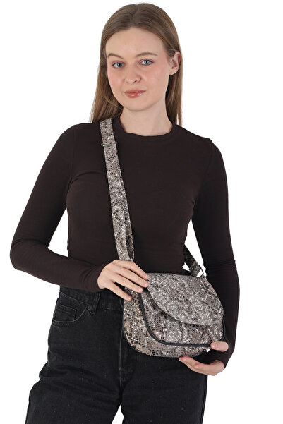 Erzeno حقيبة كتف نسائية يومية من الجلد الطبيعي - حقيبة نسائية من جلد الثعبان ...