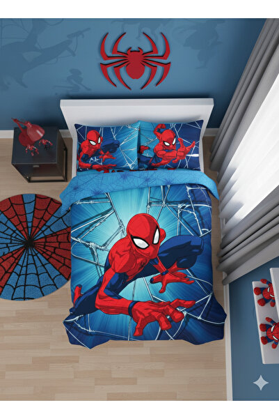 Marvel Lenjerie pat copii Spider-Man, bumbac 100%, 100x140/150 cm