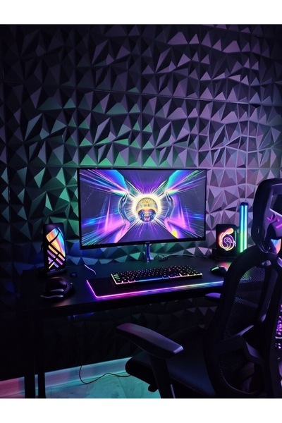 Duvarım 3 Boyutlu Boyanabilir PVC Duvar Paneli Prestij (50-50 cm 4 adet-1 met...