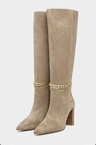 Maiden design Kadın Altın Renk Zincirli Çizme Ayakkabı Ayak Halhalı(halhal sa...