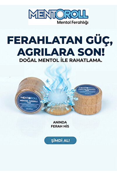 Mentoroll Mentol Taşı | Mıgren taşı Menthol Baş Ağrısı Rahatlatıcı, Şakak Ser...