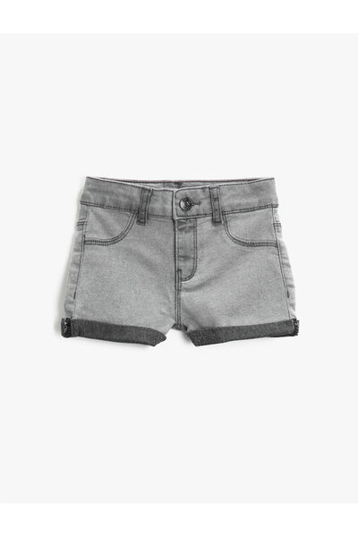 Koton Kids Gri Kız Çocuk Şort & Bermuda 0YKG47950OD