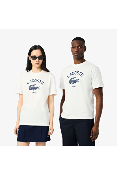 Lacoste Signature Print Cotton T-shirt - TH2733-00-70V
