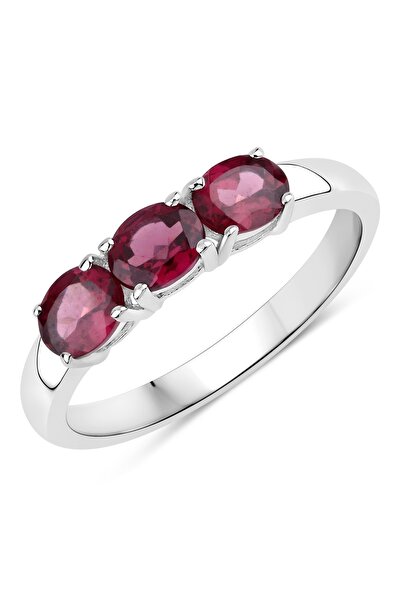 Rafaela Donata Edelsteinring Ring Sterling Silber Rhodolith rosa-rot