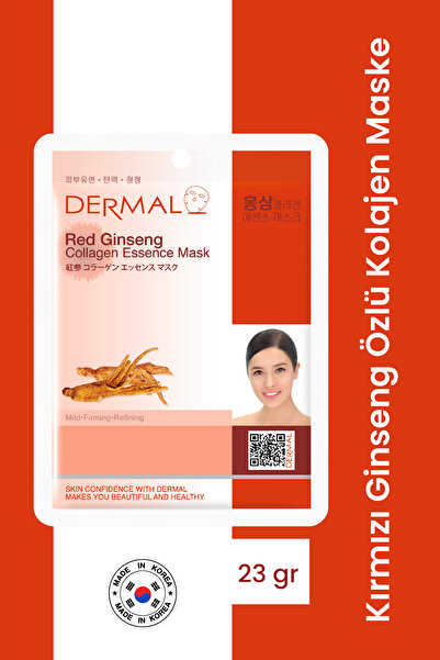 Dermal Arındırıcı, Serinletici, Sıkılaştırıcı Kırmızı Ginseng Özlü Kolajen Ma...