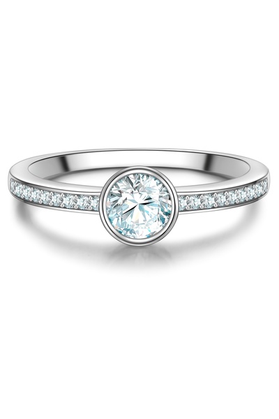 Trilani Silberring Ring Sterling Silber Zirkonia weiß