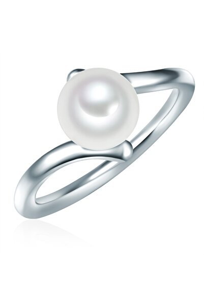 Valero Pearls Silberring Ring Sterling Silber Süßwasser-Zuchtperle weiß